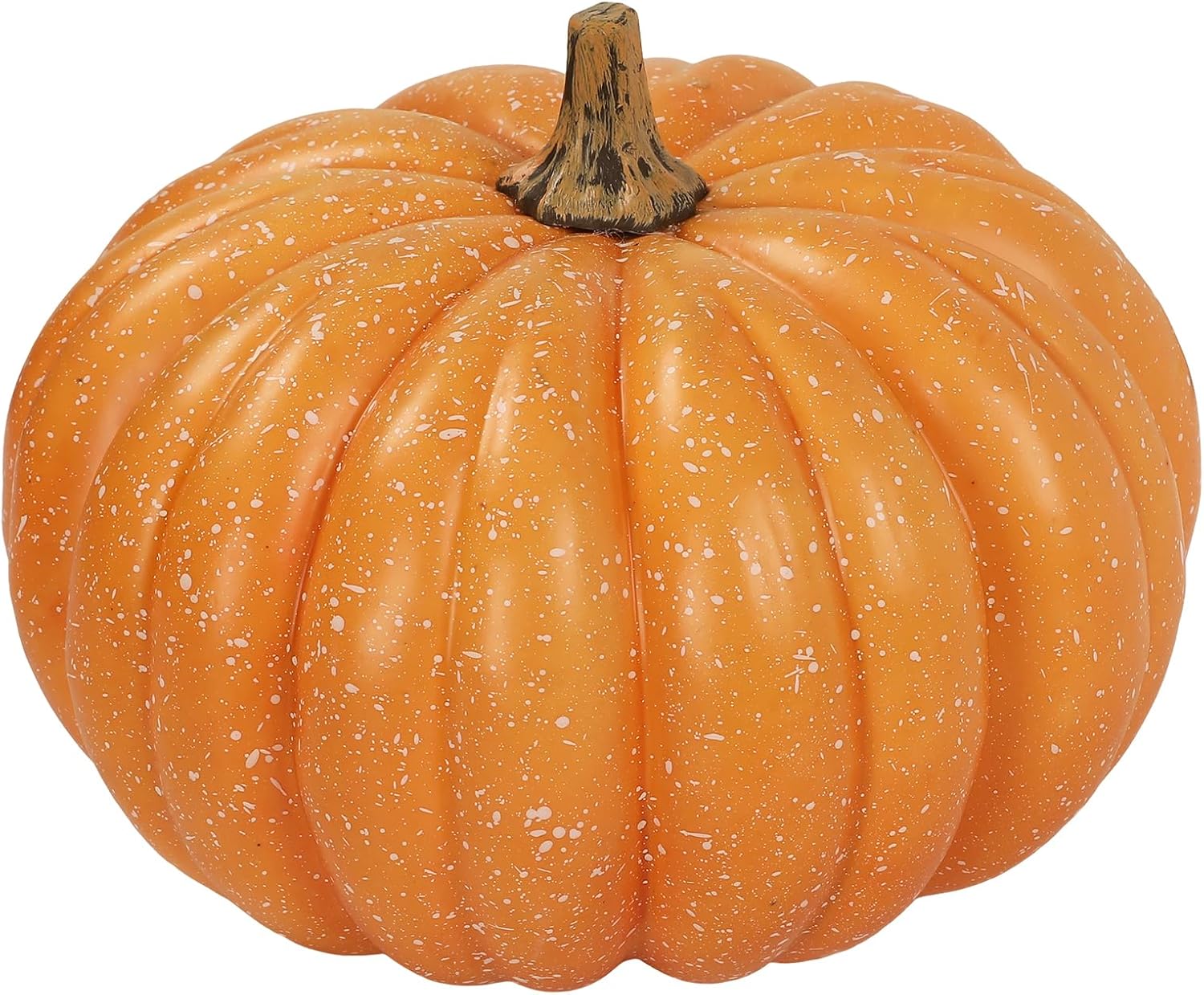 Lcuasc Flecked Orange Artificial Foam Pumpkin 13.8 inch
